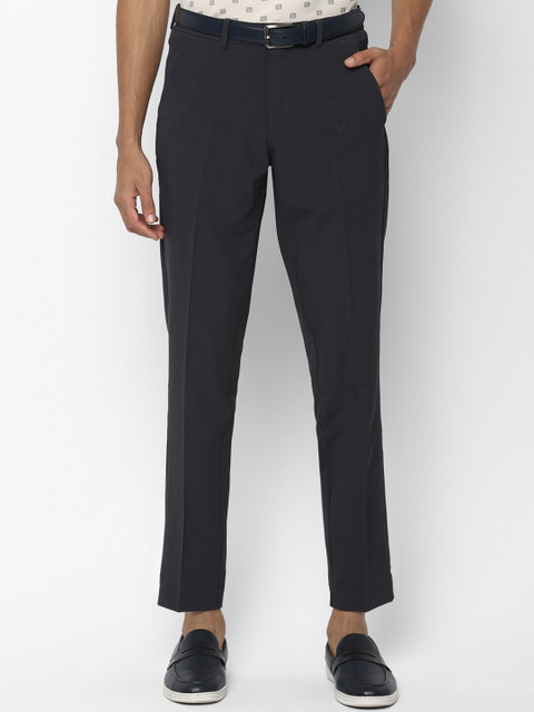 

Solly Sport Men Charcoal Grey Slim Fit Checked Regular Trousers