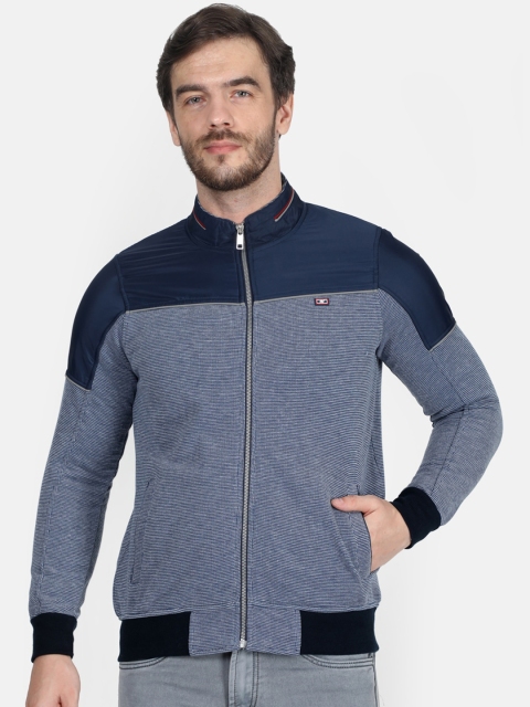 

Monte Carlo Men Blue Colourblocked Sweatshirt
