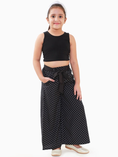 

Naughty Ninos Girls Black Solid Top With Palazzo