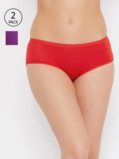 

Secrets by Zerokaata Women Pack Of 2 Assorted Solid Hipster Briefs SZPTY8006A