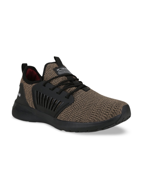 

Campus Men Beige & Black Textile Running Shoes