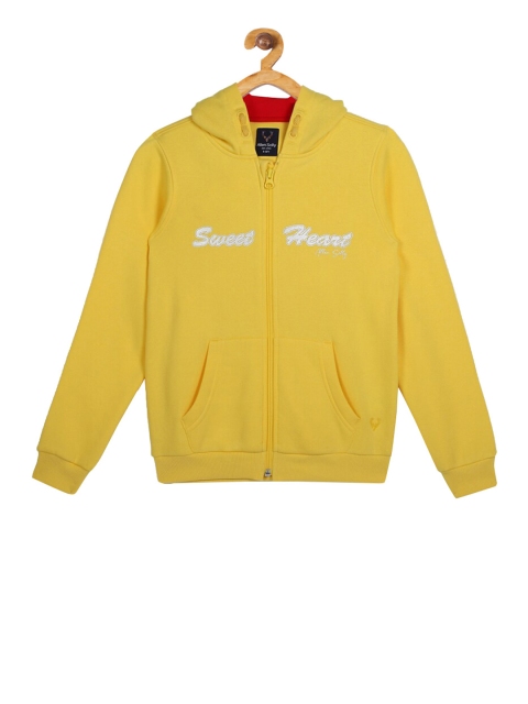 

Allen Solly Junior Girls Yellow Printed Hooded Sweatshirt
