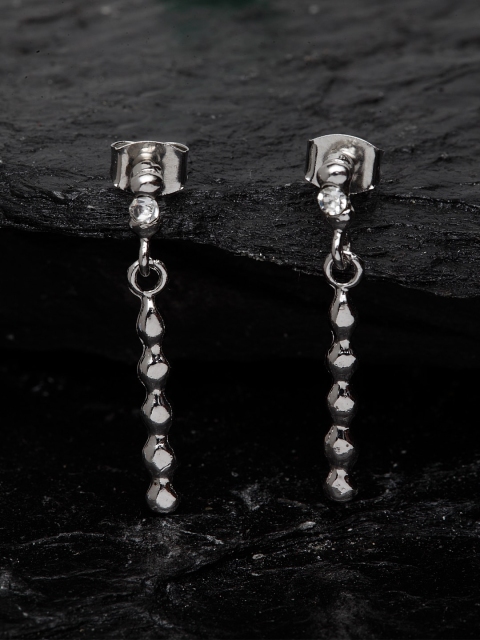 

Stoln Silver-Plated Quirky Drop Earrings