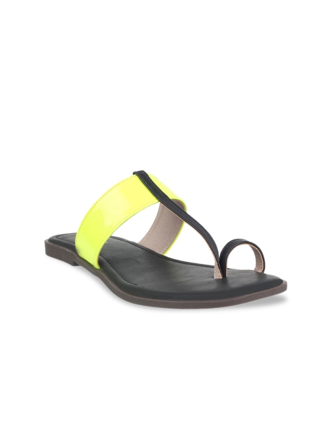 

STEPpings Women Black Colourblocked One Toe Flats