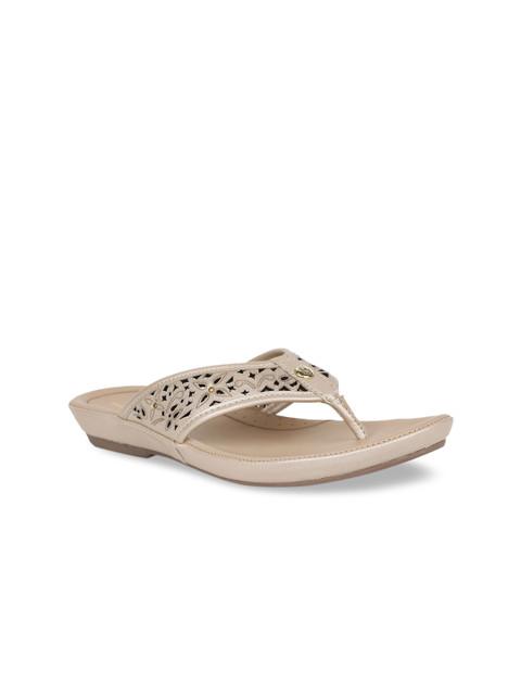 

Hush Puppies Women Beige Textured Heels