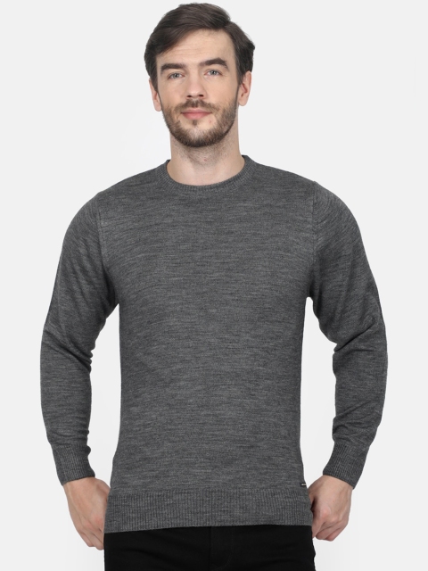 

Monte Carlo Men Charcoal Grey Solid Pullover
