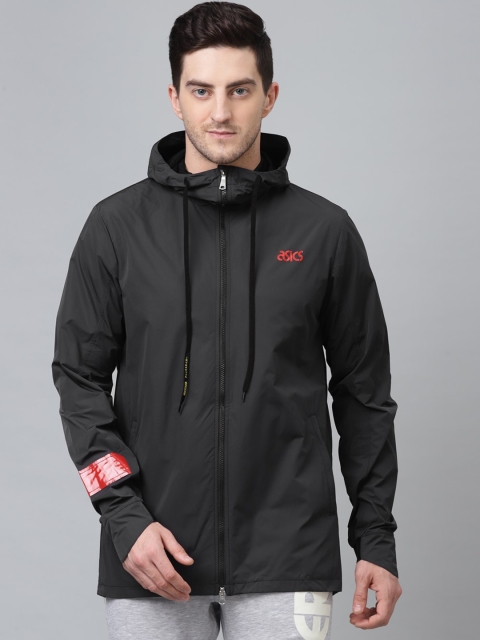 

ASICS Men Black Solid Sporty Jacket