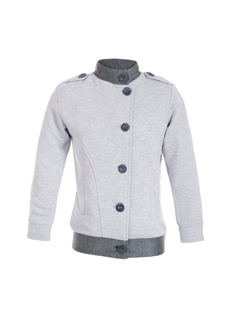 

naughty ninos Girls Grey Solid Sweatshirt