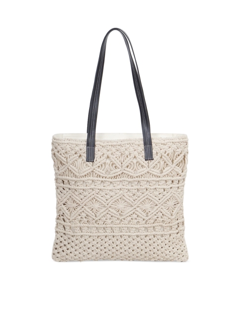 

Diwaah White Self Design Shoulder Bag