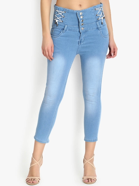 

Perfect Outlet Women Blue Slim Fit High-Rise Clean Look Jeans