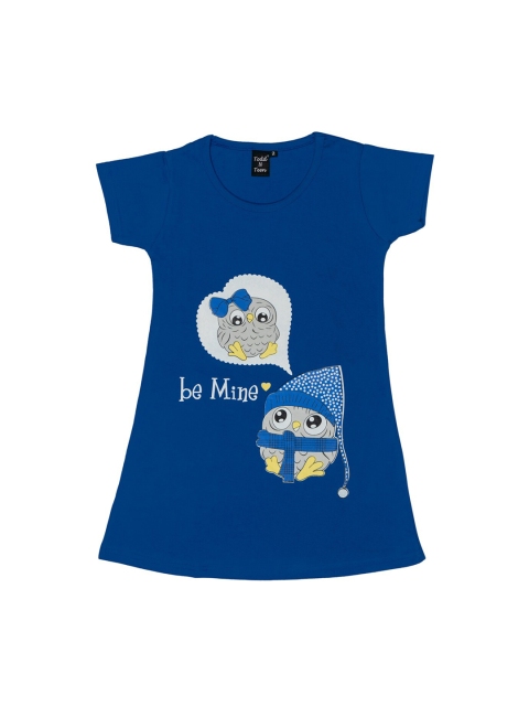 

Todd N Teen Girls Blue Printed Nightdress
