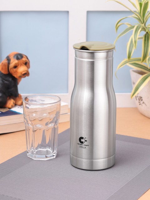 

Crown Craft Steel-Toned Solid Stainless Steel Water and Beverage Jug 1000 ml