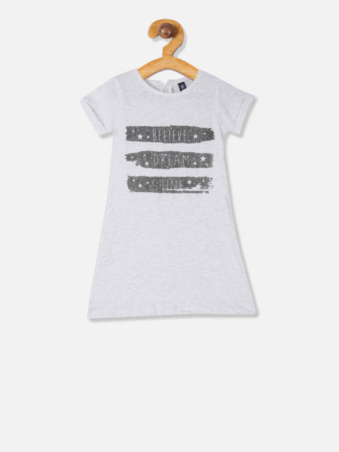 

Cherokee Girls Grey Printed T-shirt Dress