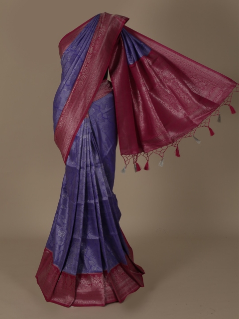 

Pothys Lavender & Pink Jute Silk Woven Design Saree