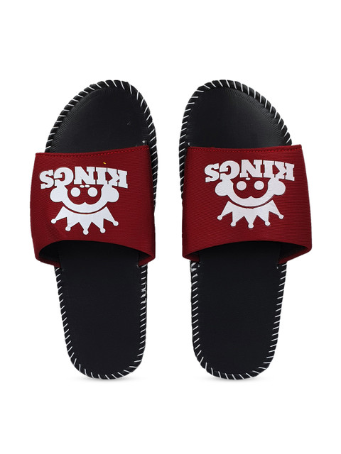 

Pampy Angel Men Red & White Printed Sliders