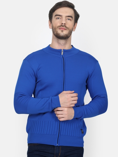 

Monte Carlo Men Blue Solid Pullover Sweater