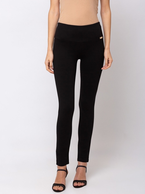 

SHECZZAR Women Black Solid Treggings