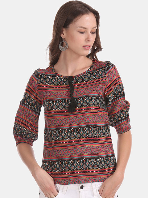 

Bronz Women Multicoloured Printed Top, Multi
