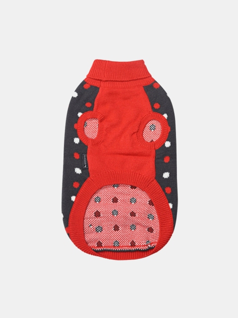 

Heads Up For Tails Red Polka Dots Dog Sweater