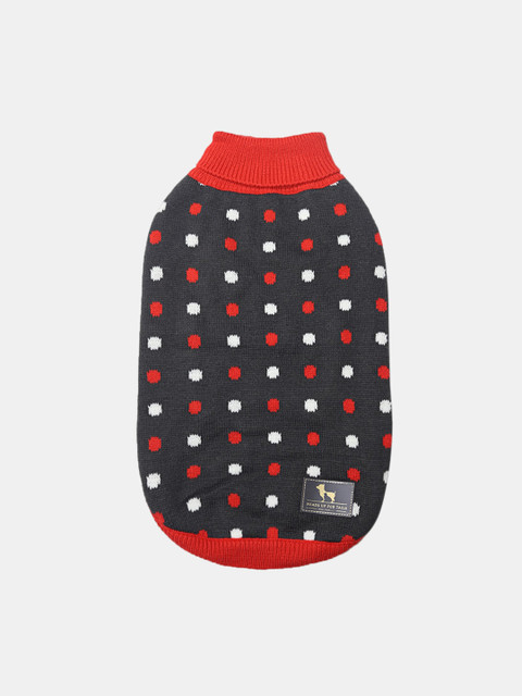 

Heads Up For Tails Grey Polka Dog Sweater