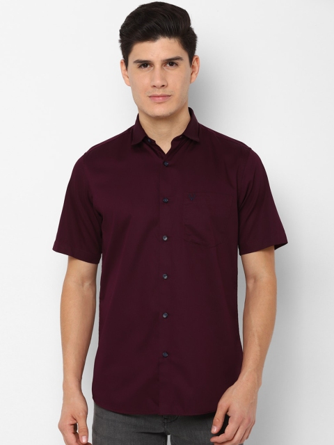 

Allen Solly Men Maroon Slim Fit Solid Casual Shirt