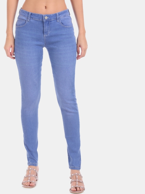 

Cherokee Women Blue Slim Fit Mid-Rise Clean Look Jeans