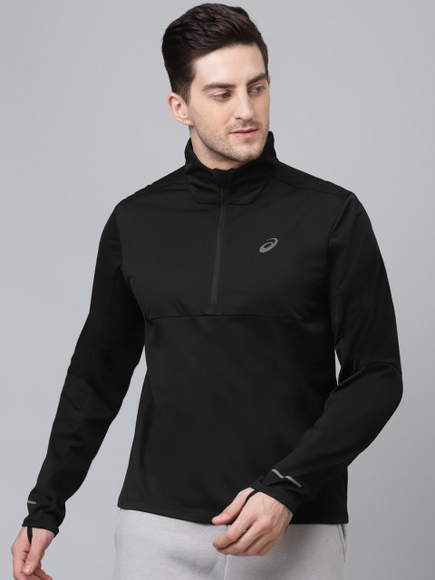

ASICS Men Black Solid Sporty Jacket