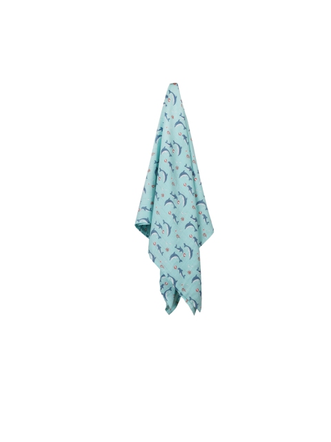 

Kaarpas Kids Blue & Red Ocean Dive Print Organic Muslin Blanket