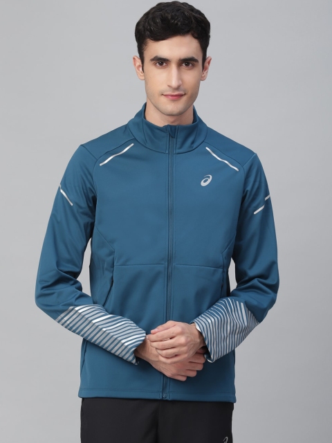 

ASICS Men Blue Solid Sporty Jacket