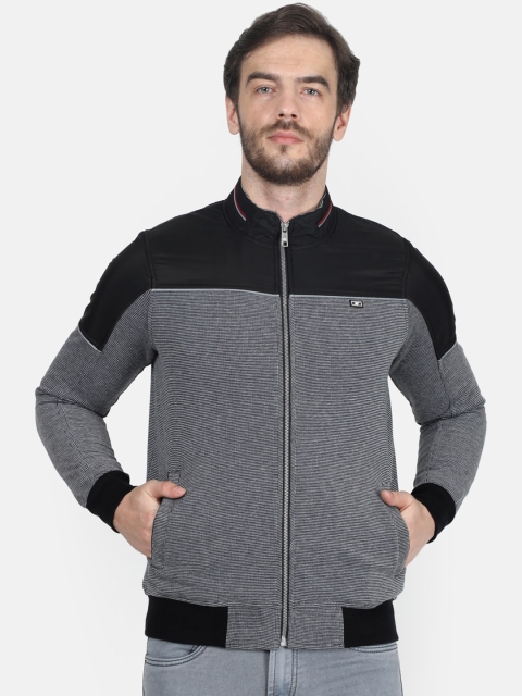 

Monte Carlo Men Grey & Black Colourblocked Sweatshirt