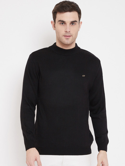 

NEVA Men Black Solid Pullover Sweater
