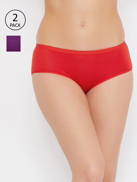 

SECRETS BY ZEROKAATA Women Pack Of 2 Assorted Woven Hipster Briefs SZPTY8005A