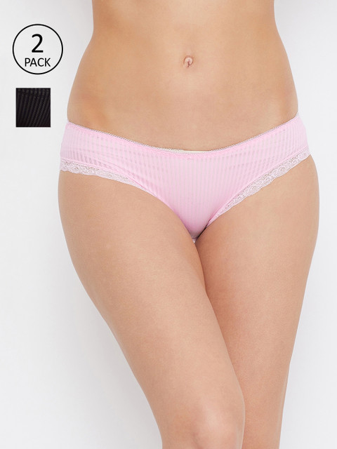 

Secrets by Zerokaata Women Pack Of 2 Assorted Self-Design Basic Briefs SZPTY3856B