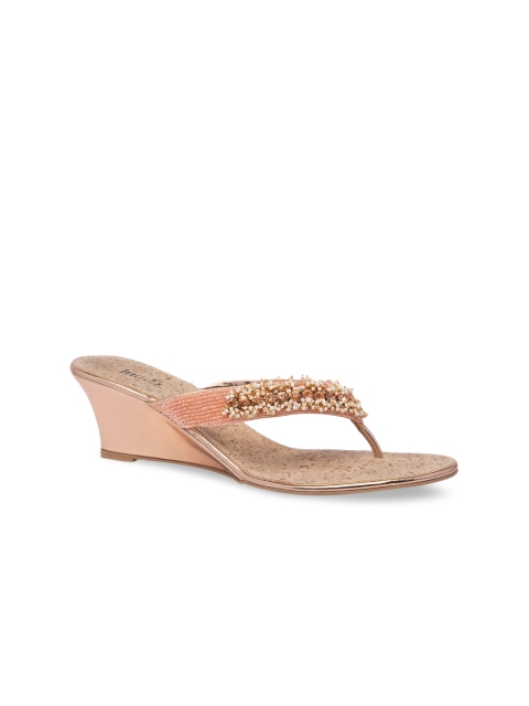 

Inc 5 Women Rose Gold Embellished Sandals