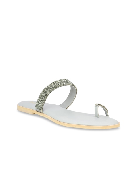

Inc 5 Women Grey Embellished One Toe Flats