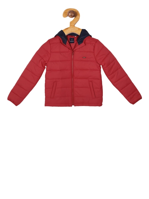 

Allen Solly Junior Boys Red Solid Padded Jacket
