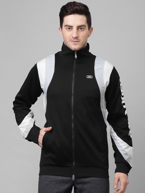 

ASICS Men Black 7 White Colourblocked Sporty Jacket