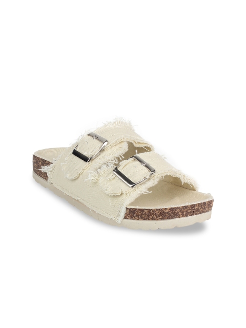 

STEPpings Women Beige Solid Sandals