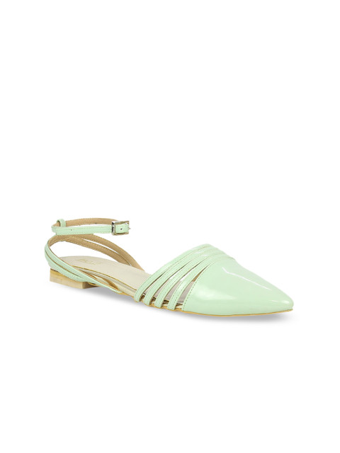 

Inc 5 Women Green Solid Mules