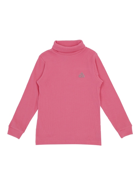 

Pantaloons Junior Girls Pink Solid Sweatshirt