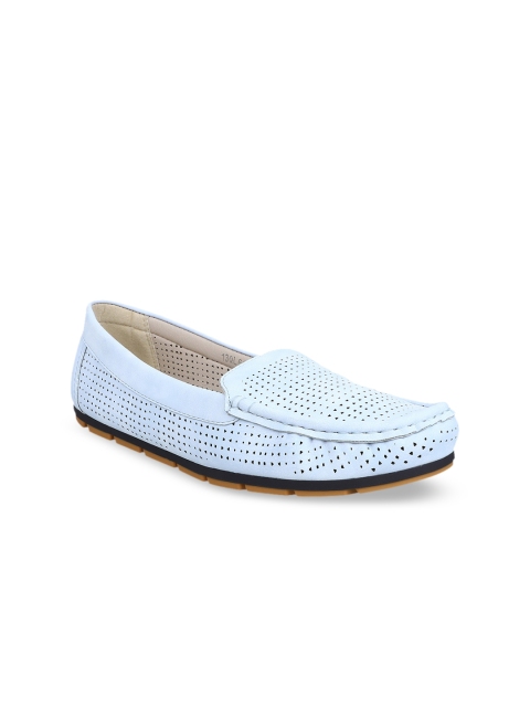

ELLE Women Blue Perforations Loafers