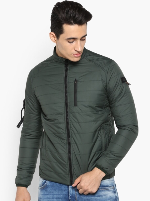 

SPYKAR Men Green Solid Padded Jacket