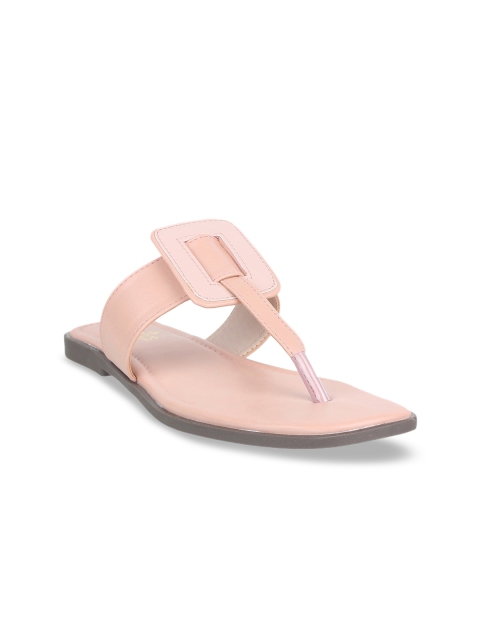 

STEPpings Women Pink Solid One Toe Flats