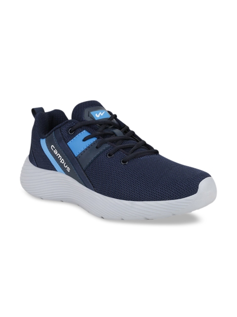

Campus Men Navy Blue & White Mesh Running Shoes