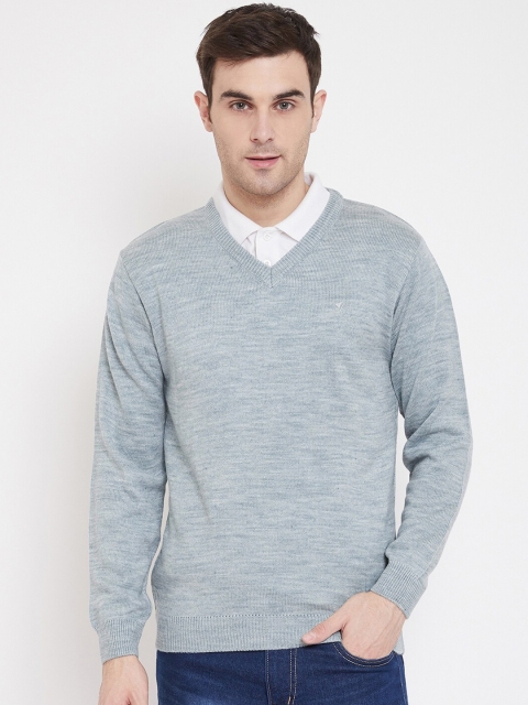 

NEVA Men Grey Solid Sweater Vest