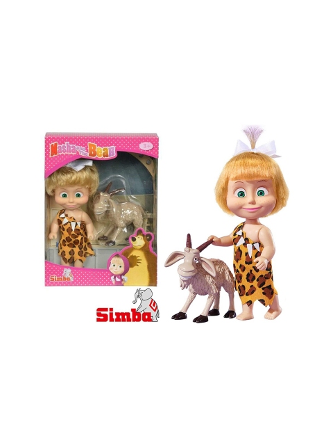

Masha and The Bear Kids Multicoloured Simba Masha With Her Animal Friend Soft Toy, Multi