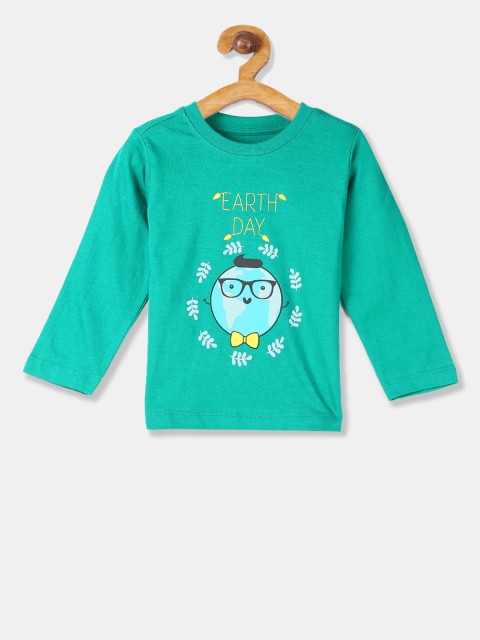 

Donuts Boys Green Printed Round Neck T-shirt