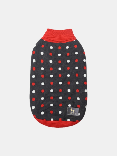 

Heads Up For Tails Grey Polka Dog Sweater