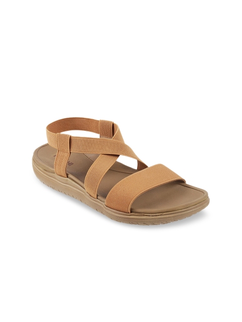 

Mochi Women Khaki Solid Open Toe Flats