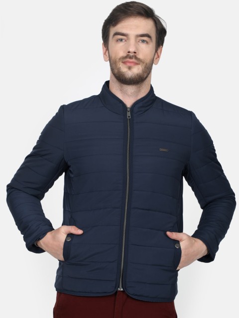 

Monte Carlo Men Navy Blue Solid Padded Jacket